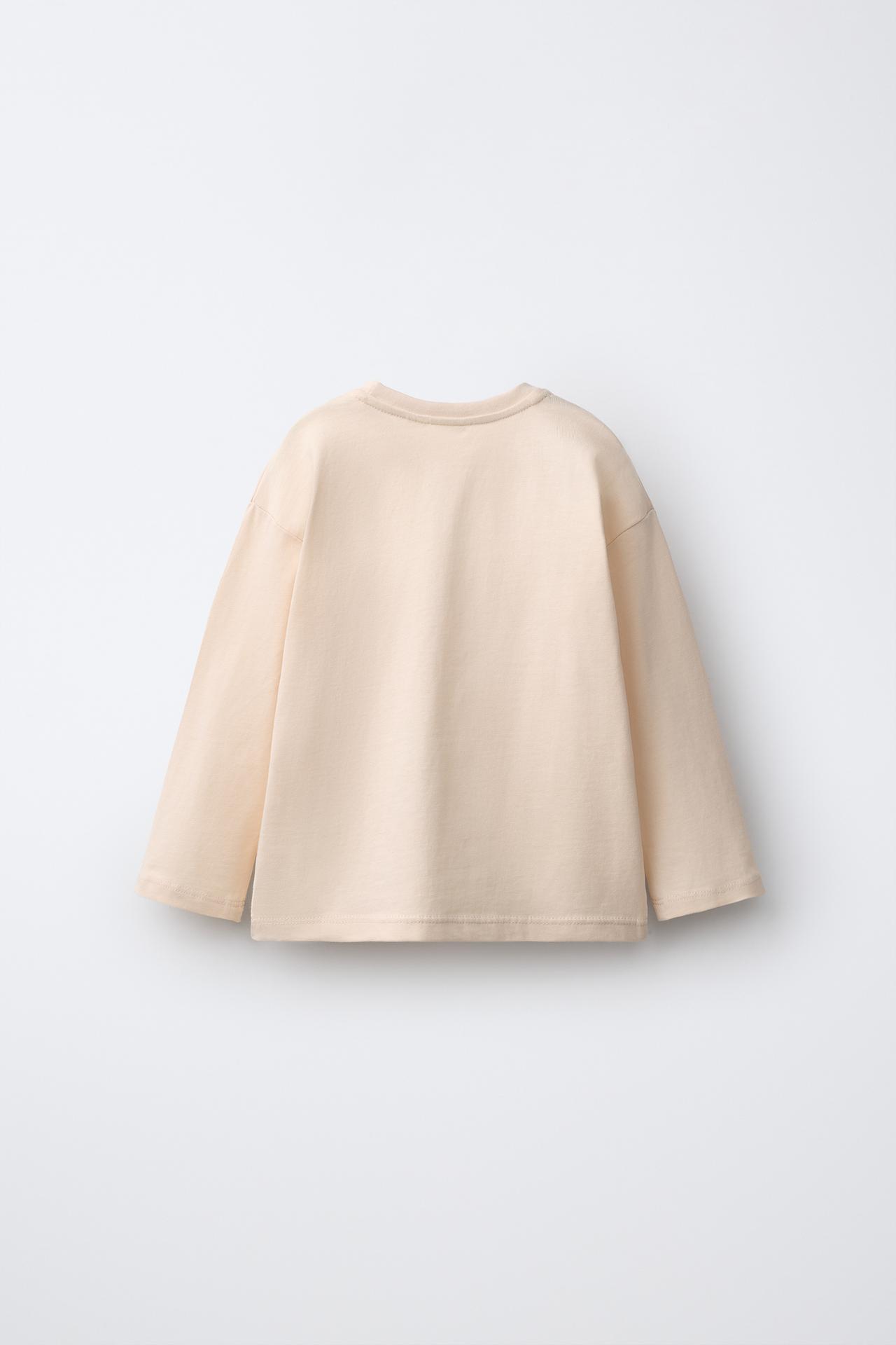 EMBROIDERED HEART T-SHIRT — Vanilla