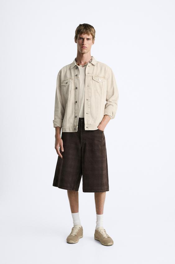 CHECK PRINT JORTS - Brown by Zara - Image 0
