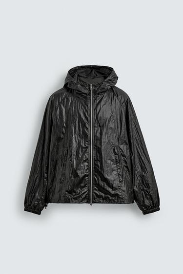 ÁO KHOÁC VẢI KỸ THUẬT NHẸ - Màu đen từ Zara