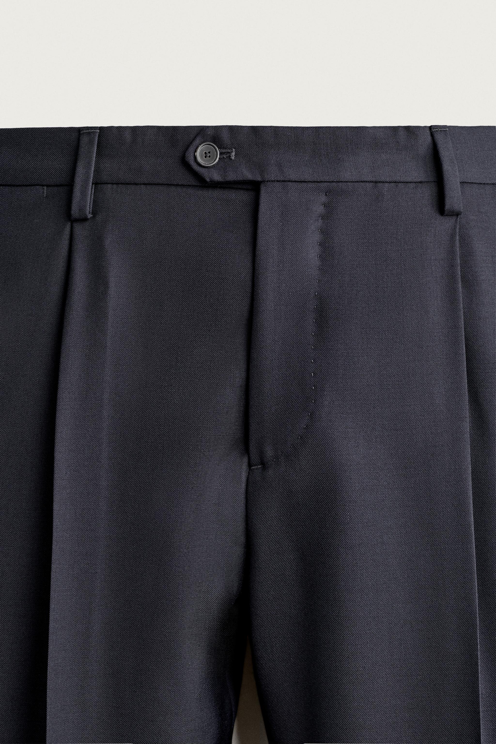 PANTALON DE COSTUME 100% LAINE