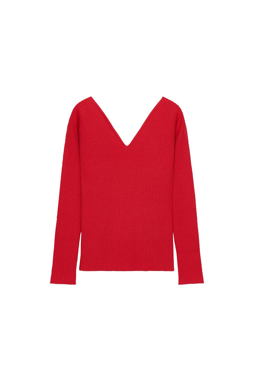 FITTED RIB KNIT TOP - image 3