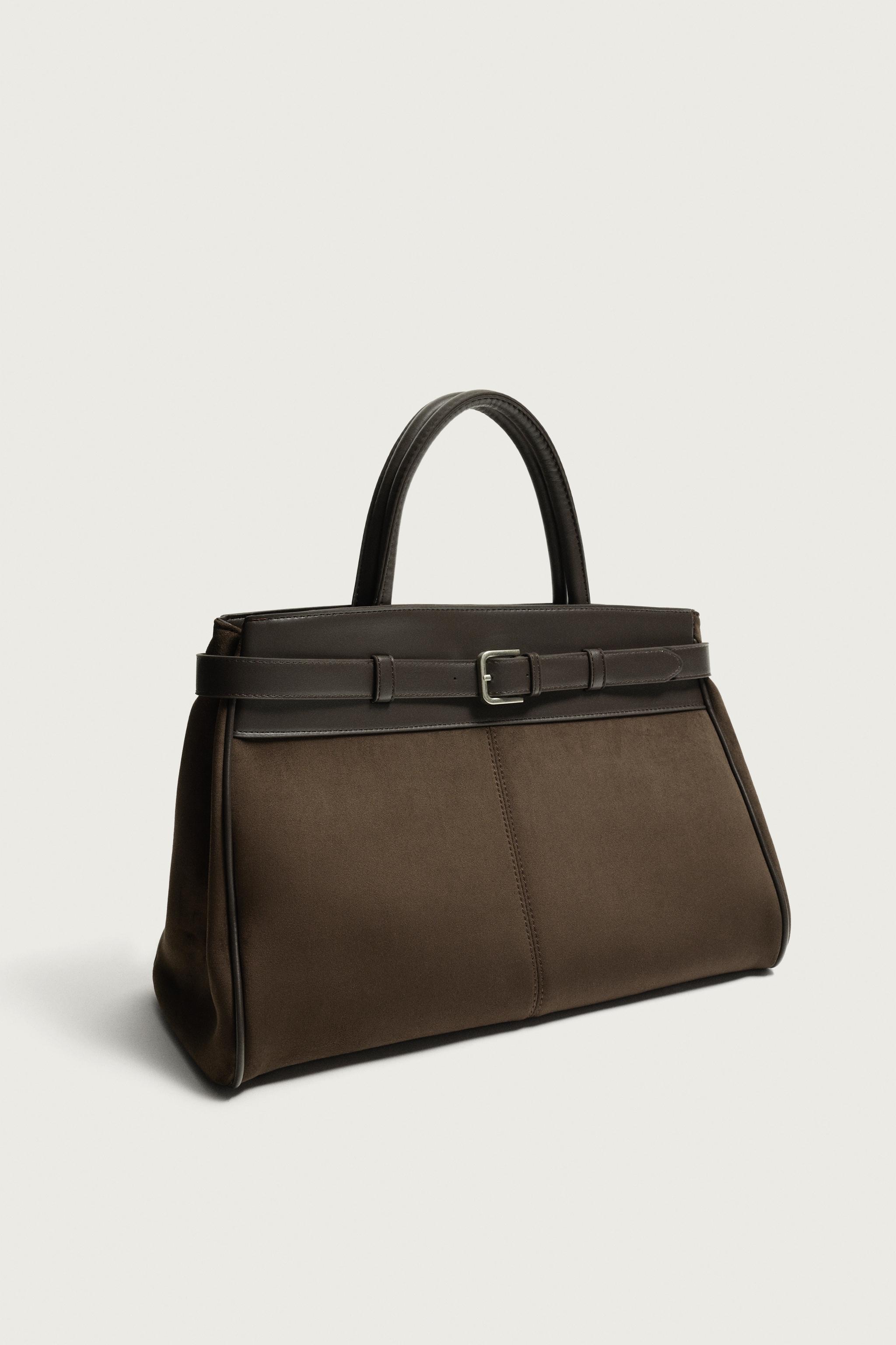 Мужские сумки Zara BELT DETAIL HANDBAG — фото 4