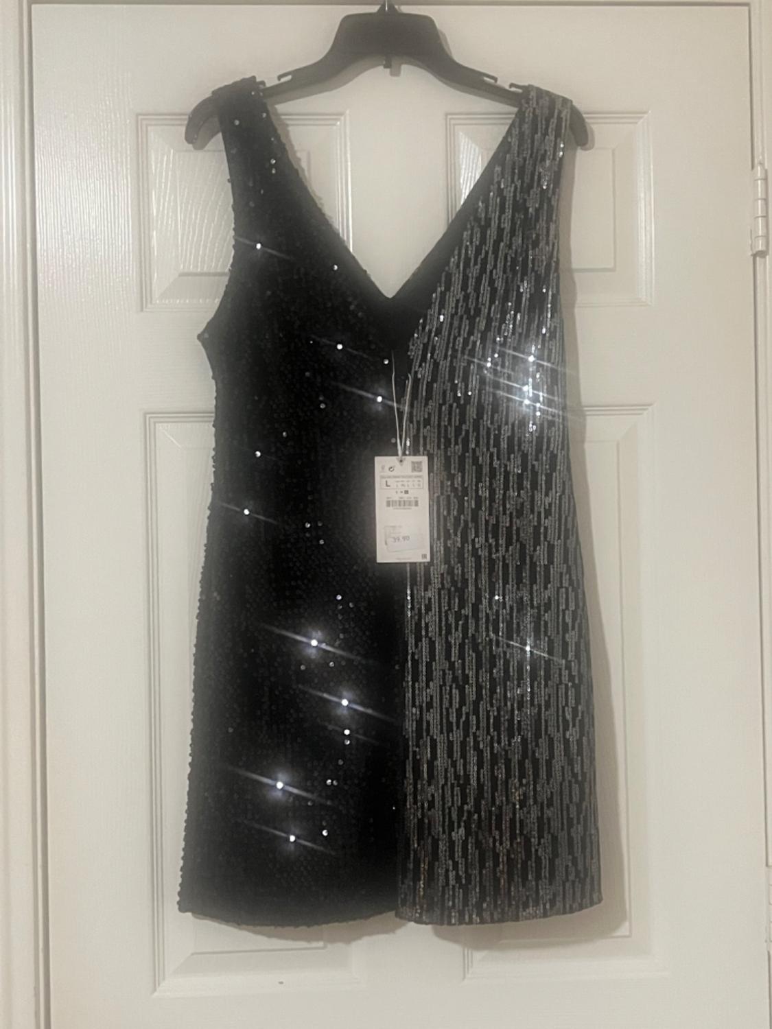 VESTIDO COMBINADO LENTEJUELA - Image 2