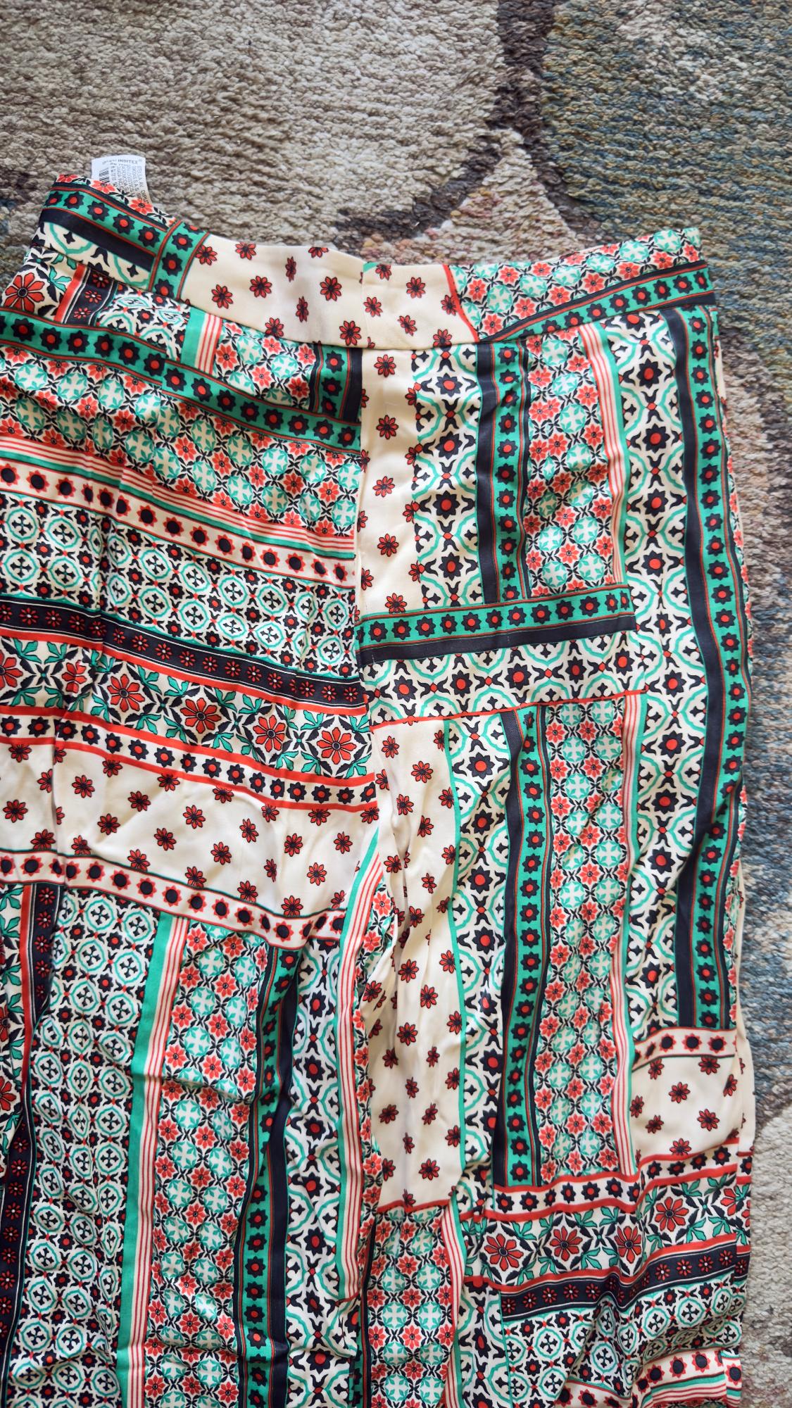 PRINTED WIDE LEG PANTS - Image 7
