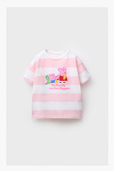 PEPPA PIG ™ STRIPED T-SHIRT - Pale pink by Zara