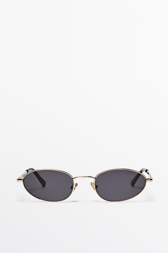 Oval metal sunglasses from Zara - $130
