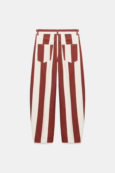 JEAN ZW COLLECTION TAPERED TAILLE HAUTE RAYURES - rayures de Zara - Image 4