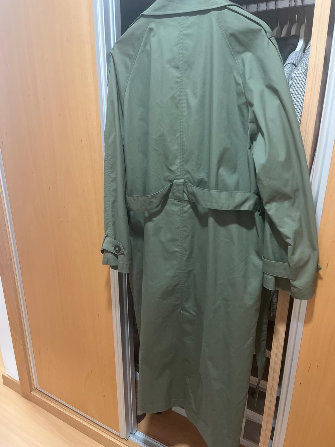 LONG DOUBLE-BREASTED TRENCH COAT WITH BELT - Image 2