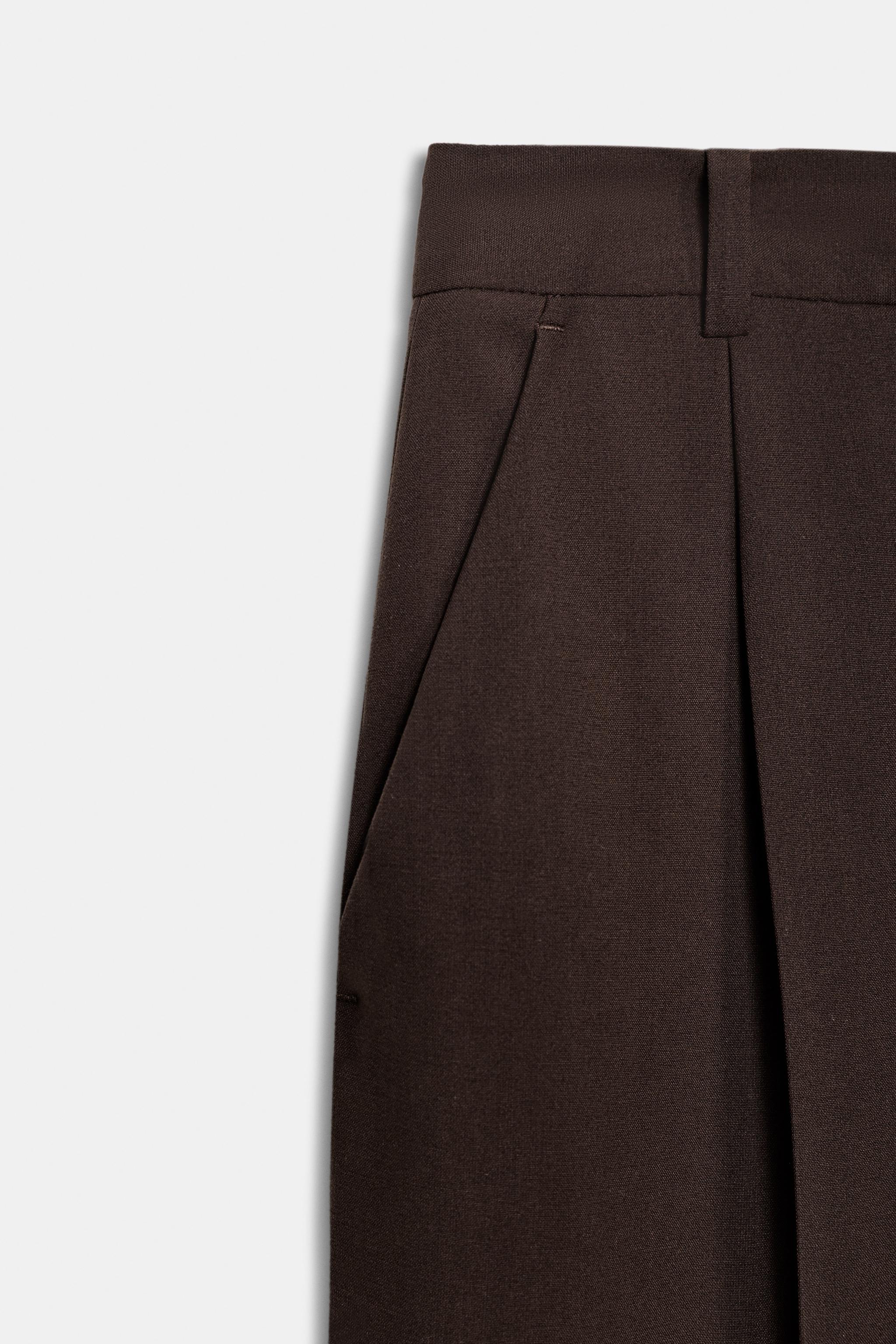 PANTALON DROIT À PINCES
