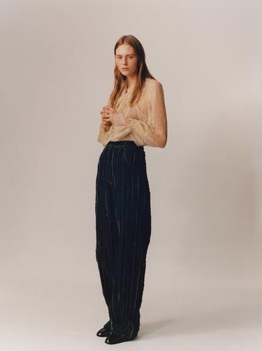 LIMITED EDITION FRAYED JEANS - Blue / Indigo by Zara