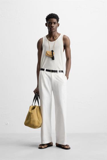 KNIT TANK TOP - Ecru by Zara - Image 0