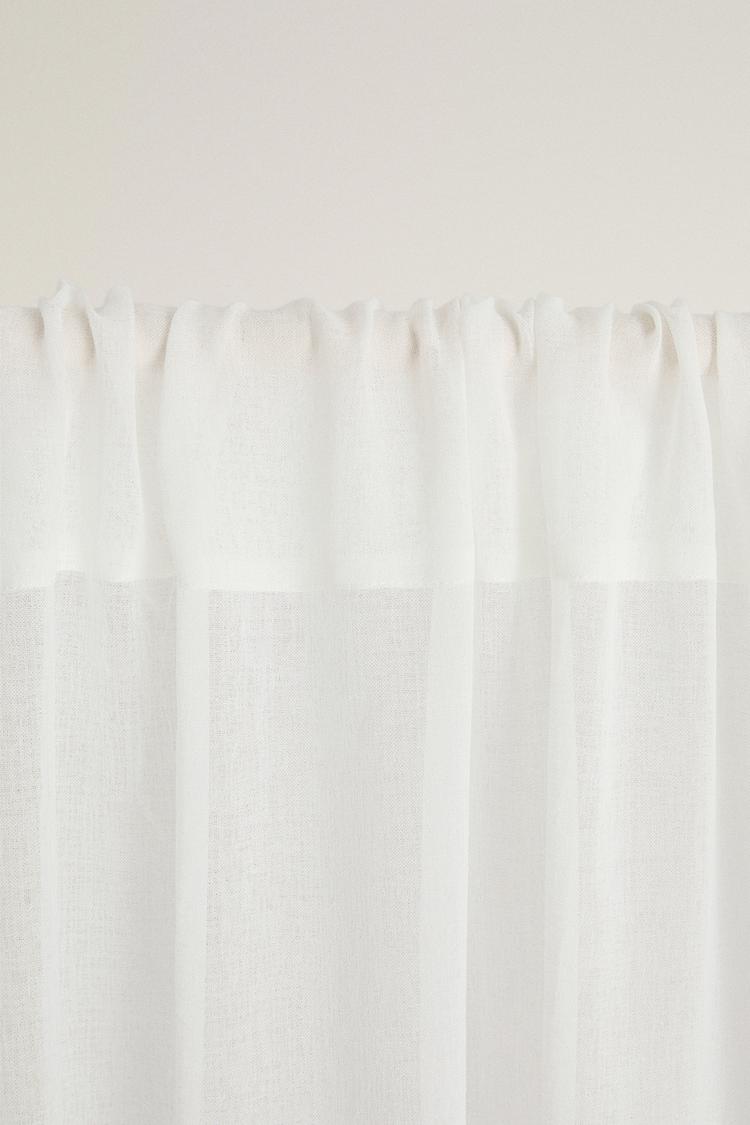 VERY LOW FILTRATION SHEER CURTAIN (SET OF 2) — Ecru
