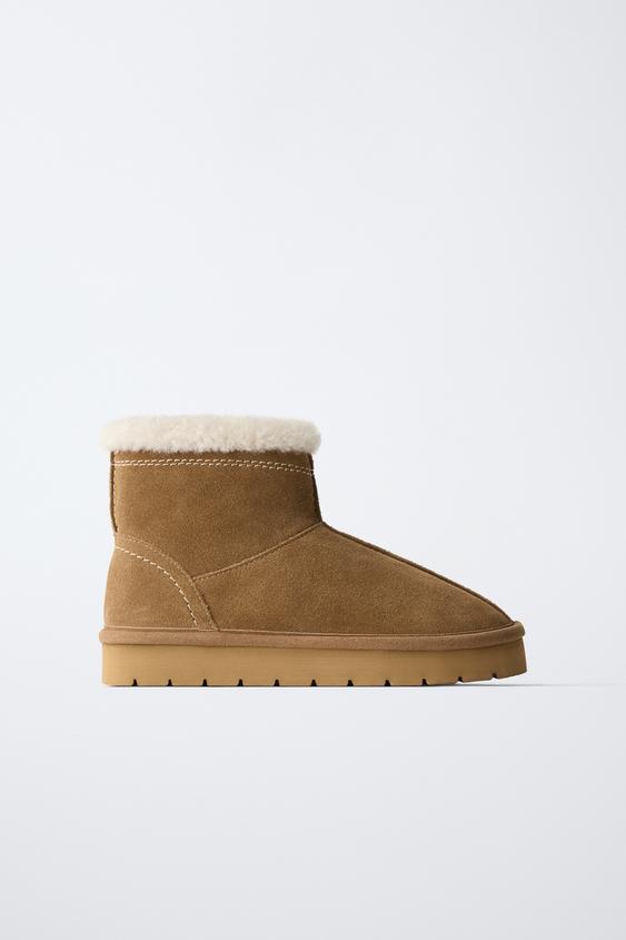 LEDERSTIEFELETTE - Braun von Zara - Bild 0