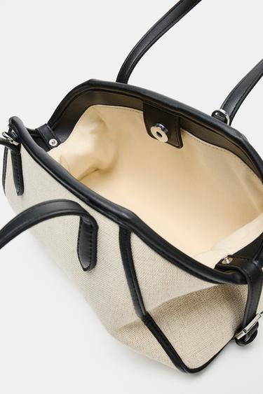 BOWLING SHOULDER BAG - Light beige by Zara - Image 5