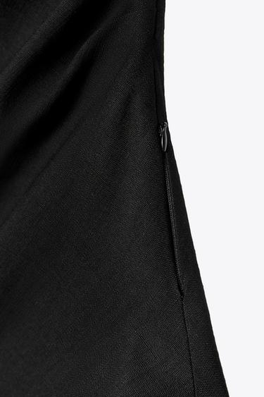 ZW COLLECTION ASYMMETRIC TOP WITH TIE - Black by Zara - Image 6