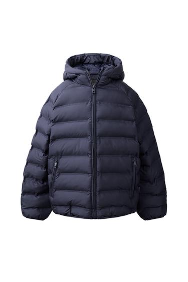 Zara ULTRALIGHT WATER REPELLENT JACKET - Navy blue