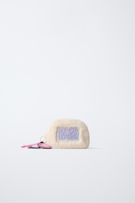 Детский кошелёк Zara Kpop Demon Hunters™ Netflix © Huntrix Furry Wallet, цвет: Белый