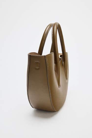 OVAL MINI TOTE BAG - Green by Zara - Image 2