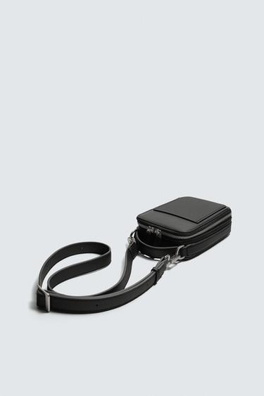 SAC BANDOULIÈRE VERTICAL TEXTURÉ - Noir de Zara - Image 3