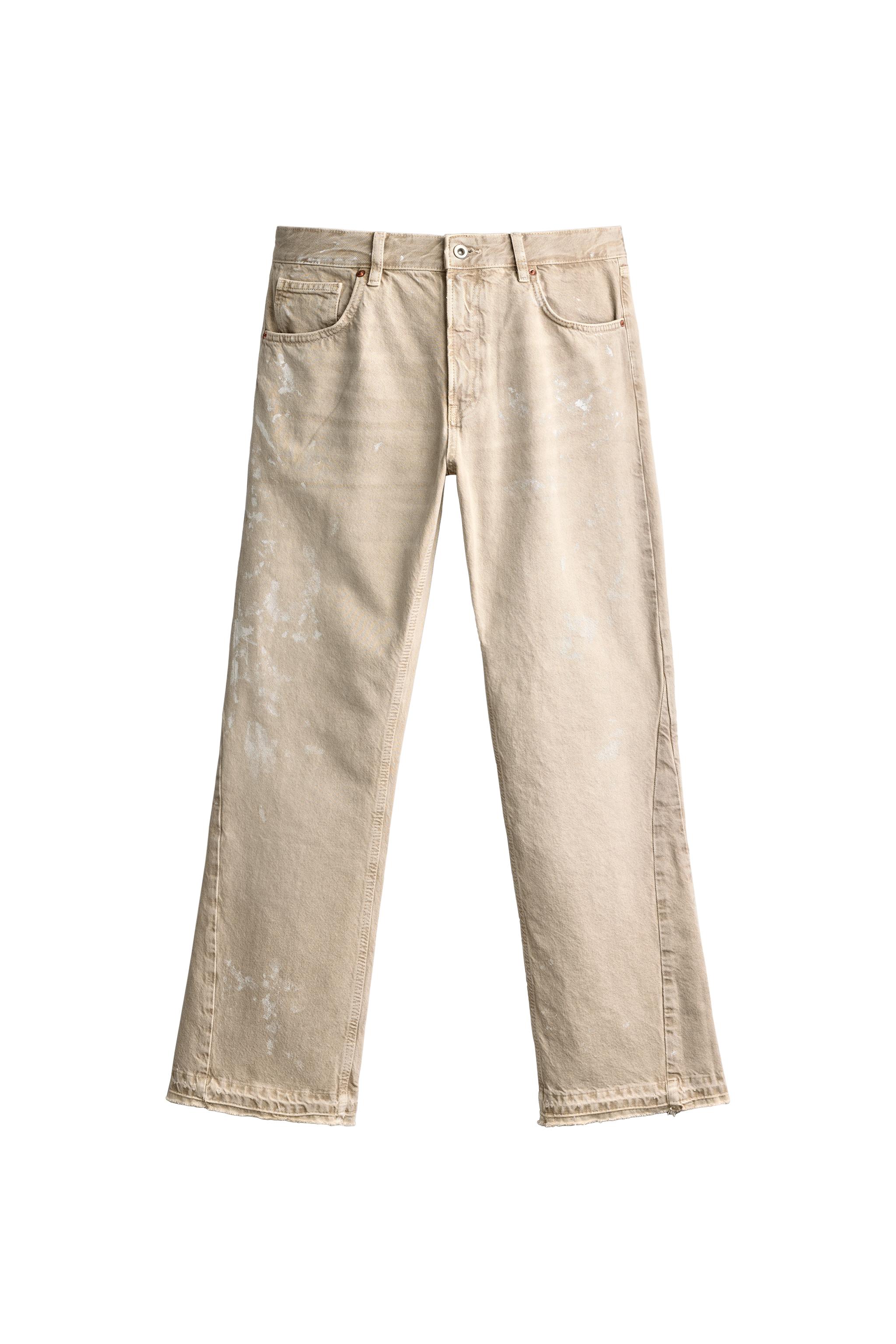 JEANS FLARE FIT EFECTO SALPICADURAS