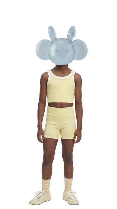 RIBBED SHORTS - Yellow by Zara