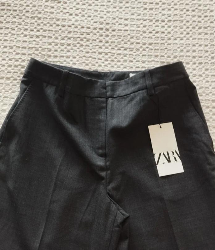ZW COLLECTION WOOL STRAIGHT-LEG TROUSERS - Image 3