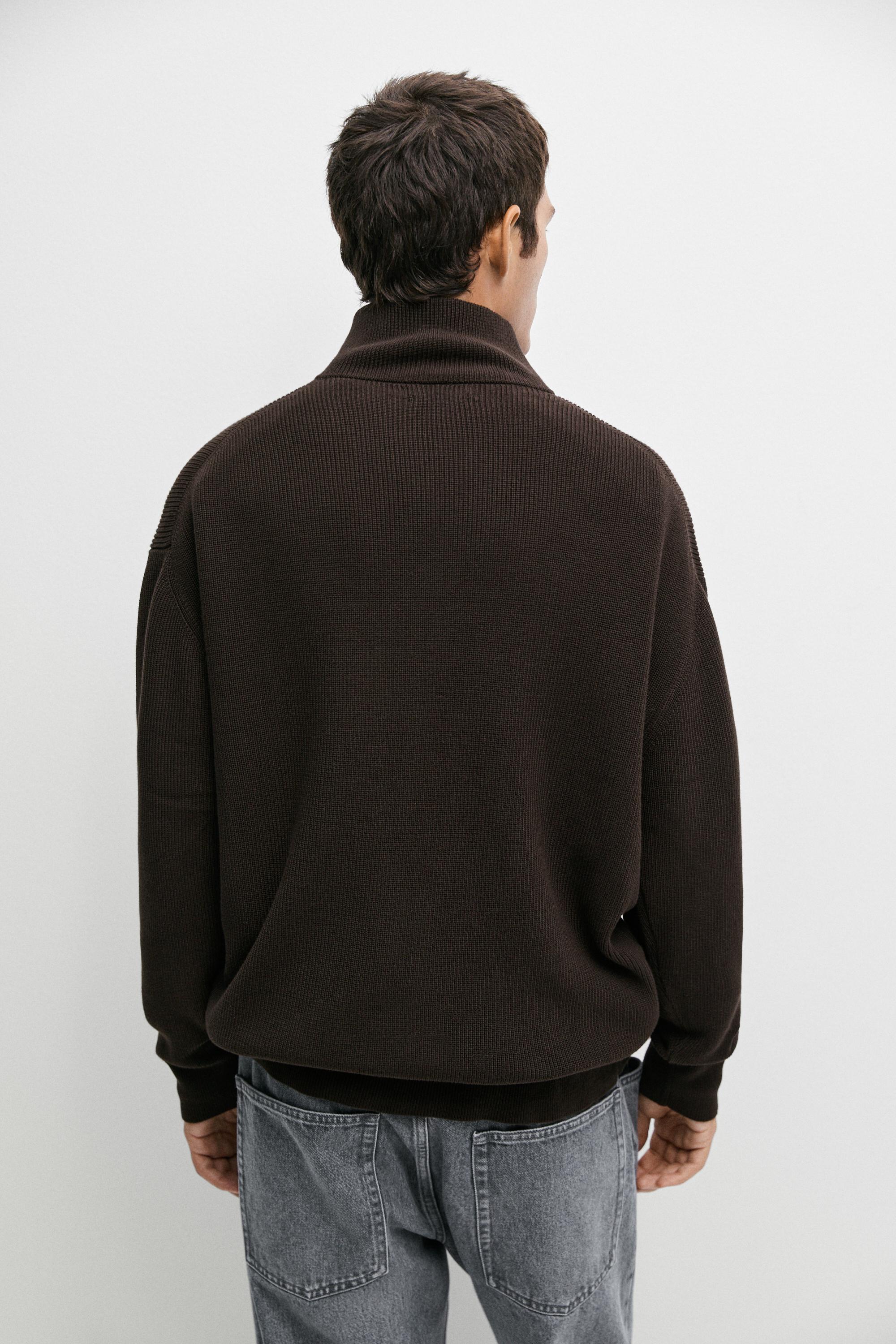 100% cotton ribbed knit cardigan