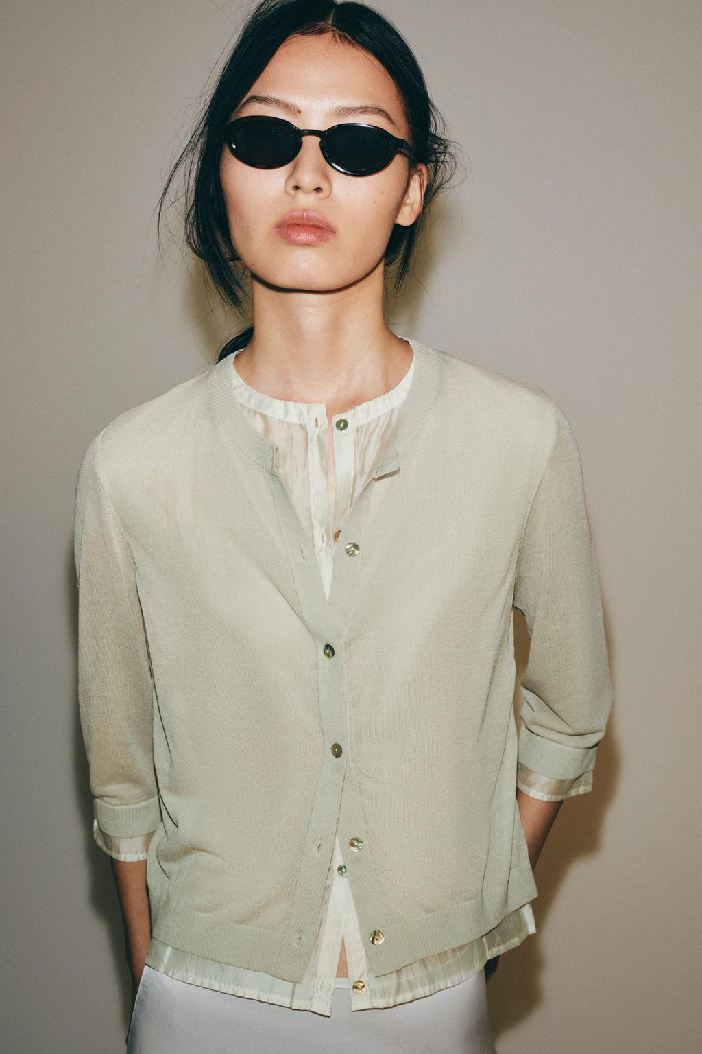 COMBINED KNIT CARDIGAN