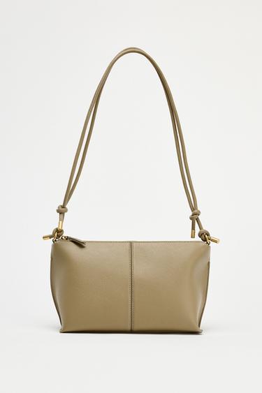 KNOTTED CROSSBODY BAG - Green by Zara