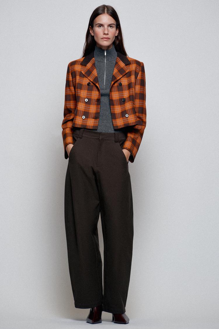 Blazer corta cuadros