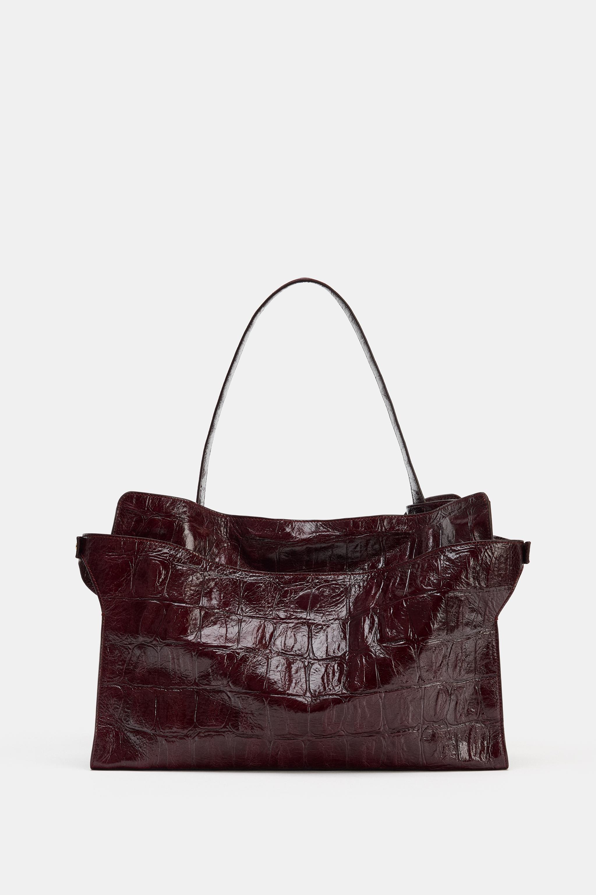 SAC MAXI CITY CUIR EFFET RELIEF