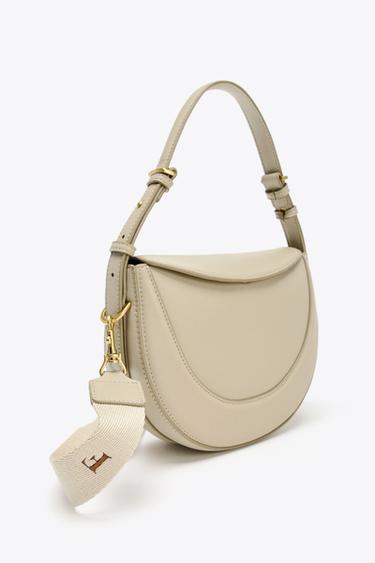 FLAP CROSSBODY BAG - Taupe Grey de Zara - Image 4