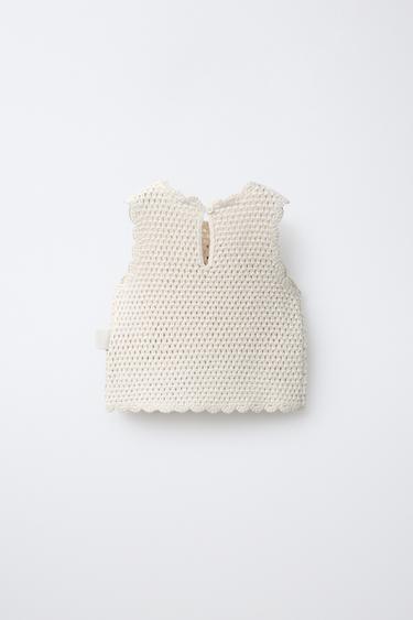 HELLO KITTY © SANRIO KNIT TOP - Ecru / Black by Zara - Image 1