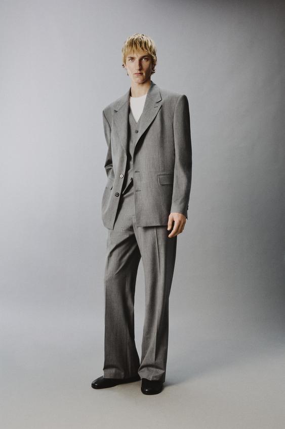STRIPED TEXTURED SUIT JACKET from Zara - $179