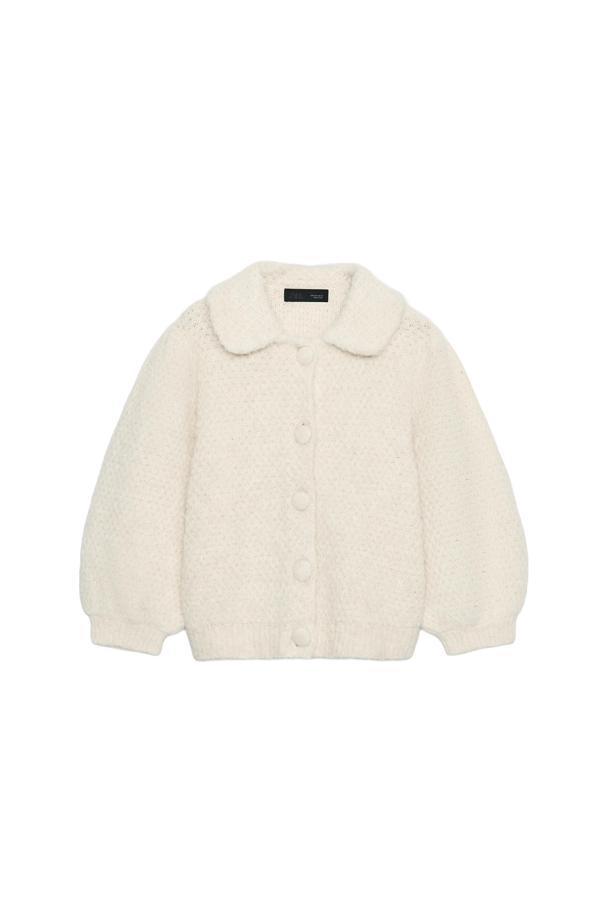 CHAQUETA PUNTO MANGA ABULLONADA
