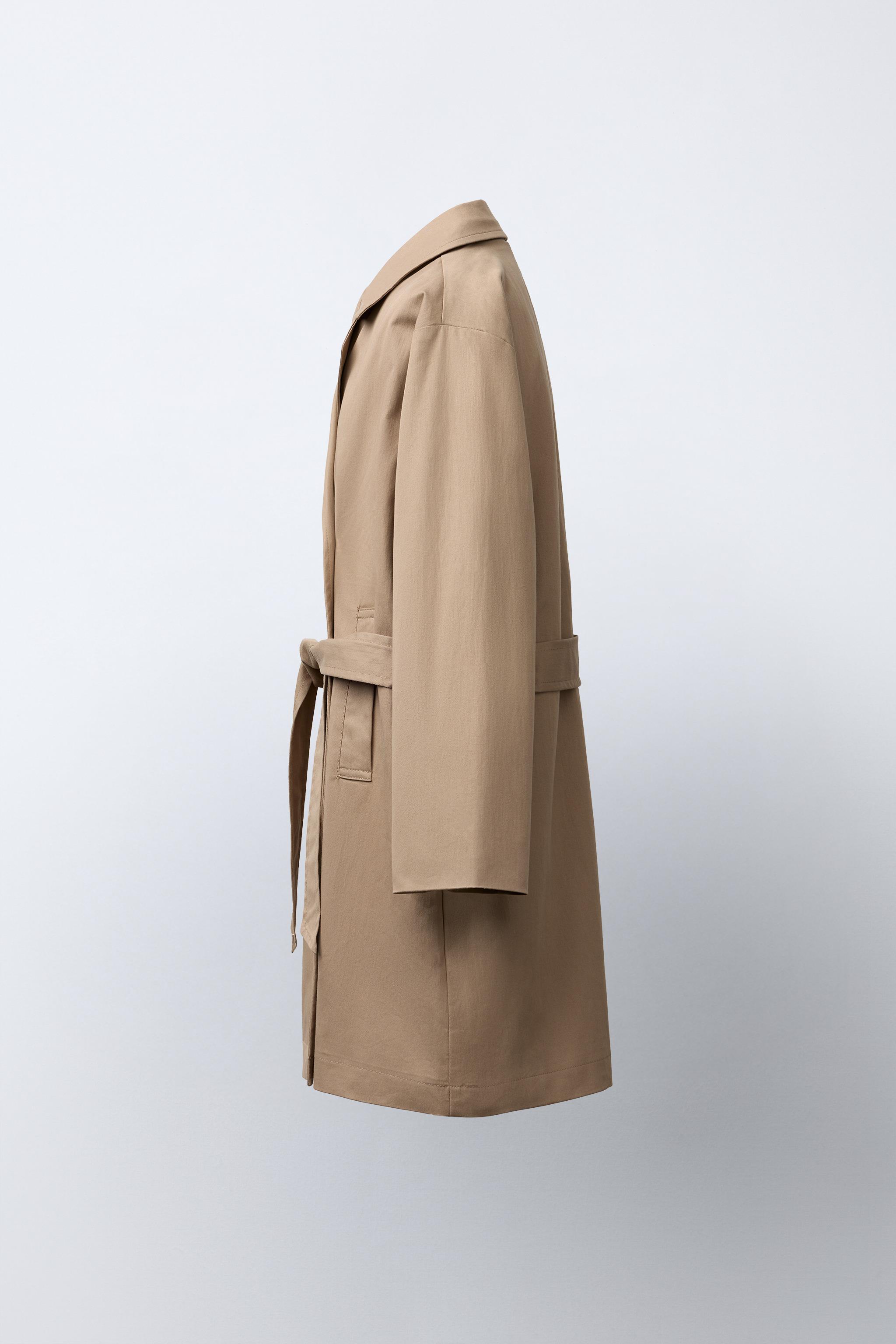 TRENCH LONG À CEINTURE