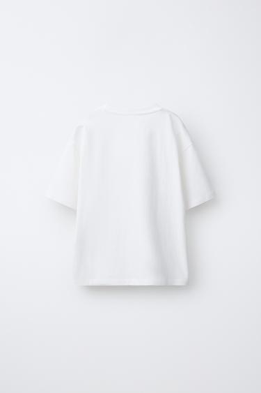 PRINTED T-SHIRT - White by Zara - Image 1