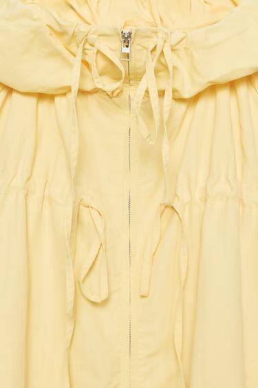 NYLON JACKET WITH TIES - Yellow by Zara - Image 7