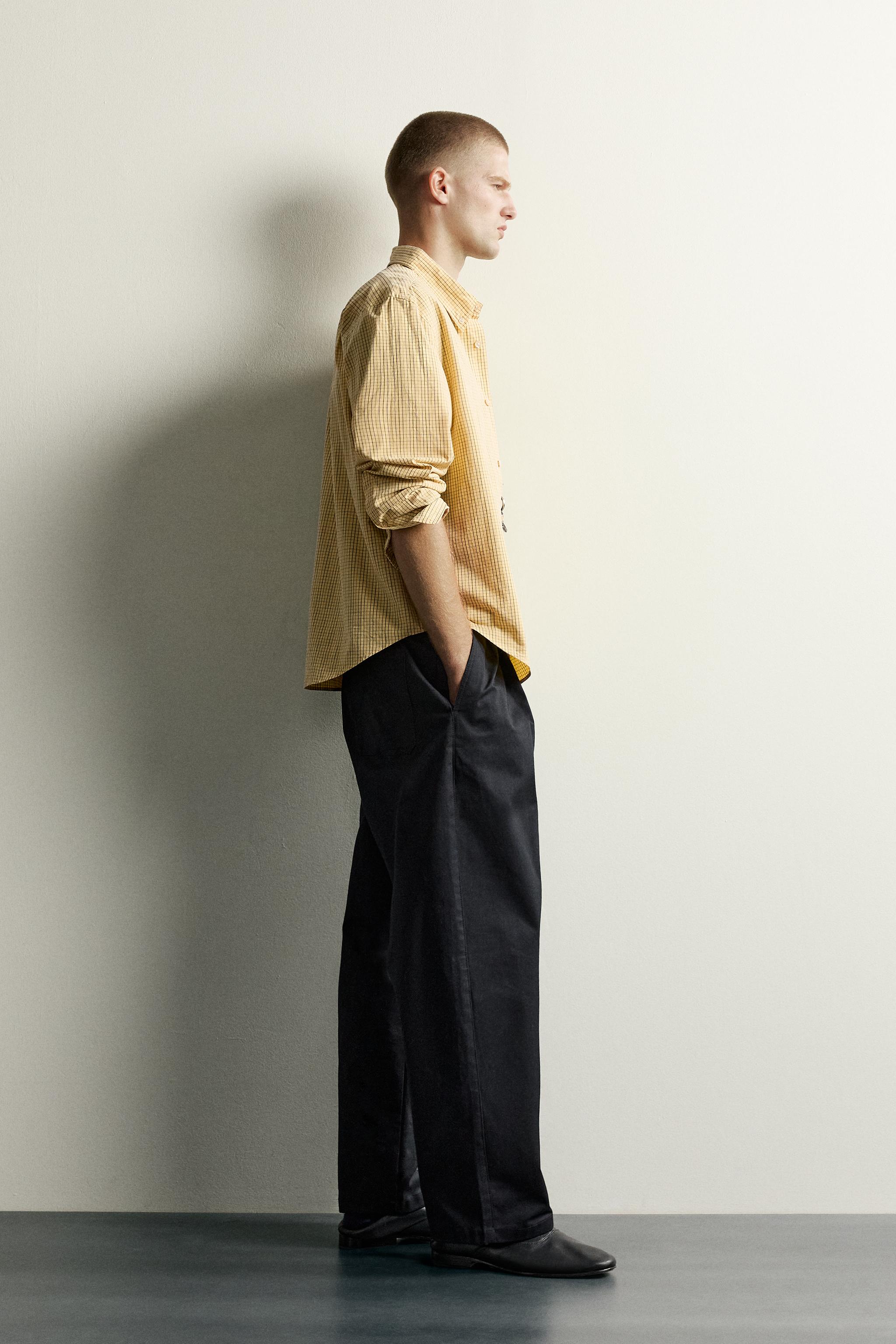 CHECKED RELAXED FIT COTTON SHIRT