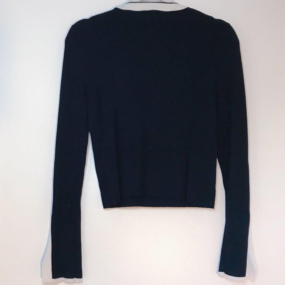 CONTRASTING RIBBED SWEATER - Image 2