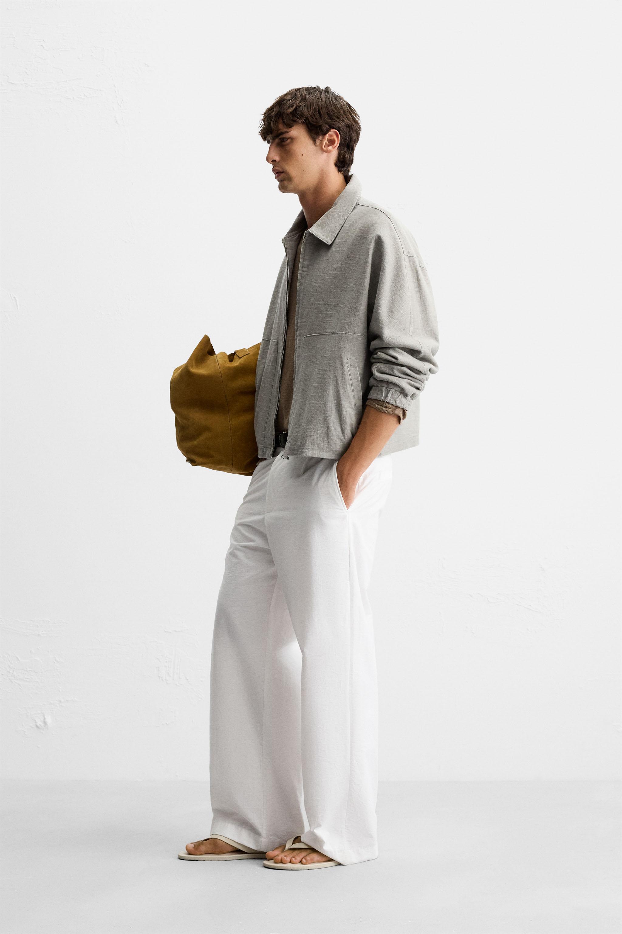 BLOUSON STRUCTURÉ LIN ET COTON