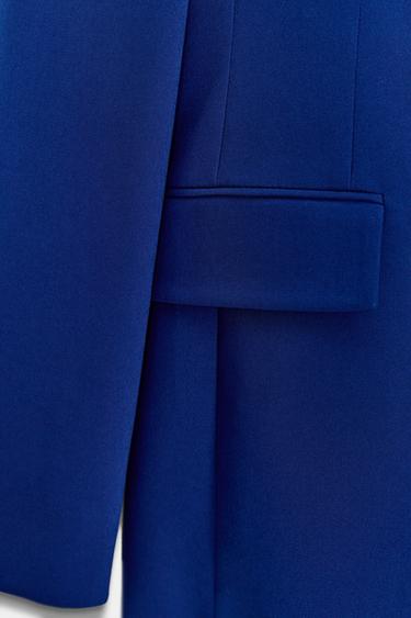 VESTE À BOUTONNAGE CROISÉ AVEC ÉPAULETTES - Bleu roi de Zara - Image 5