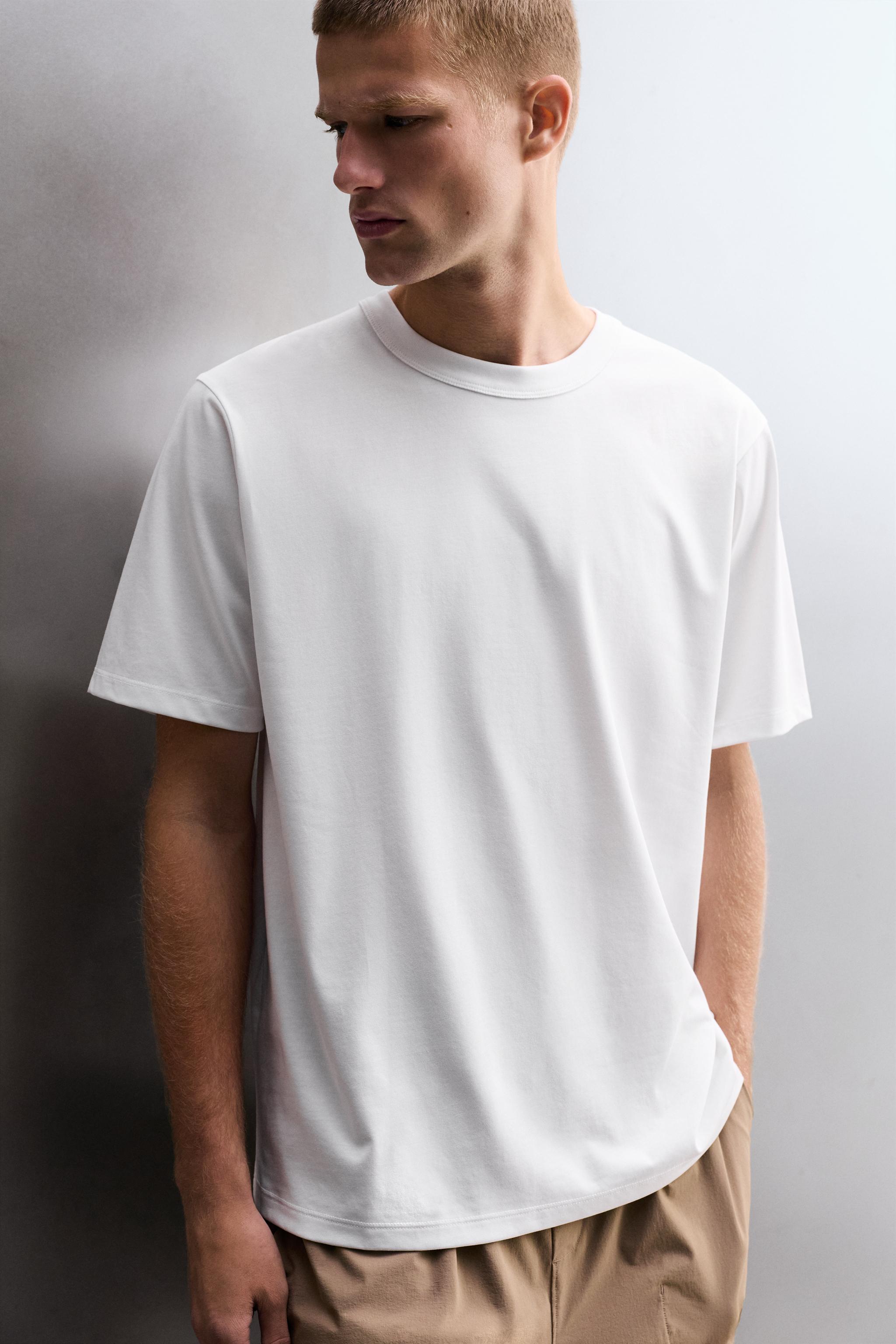Zara KONFORLU ANTRENMAN T-SHIRTÜ görsel 5