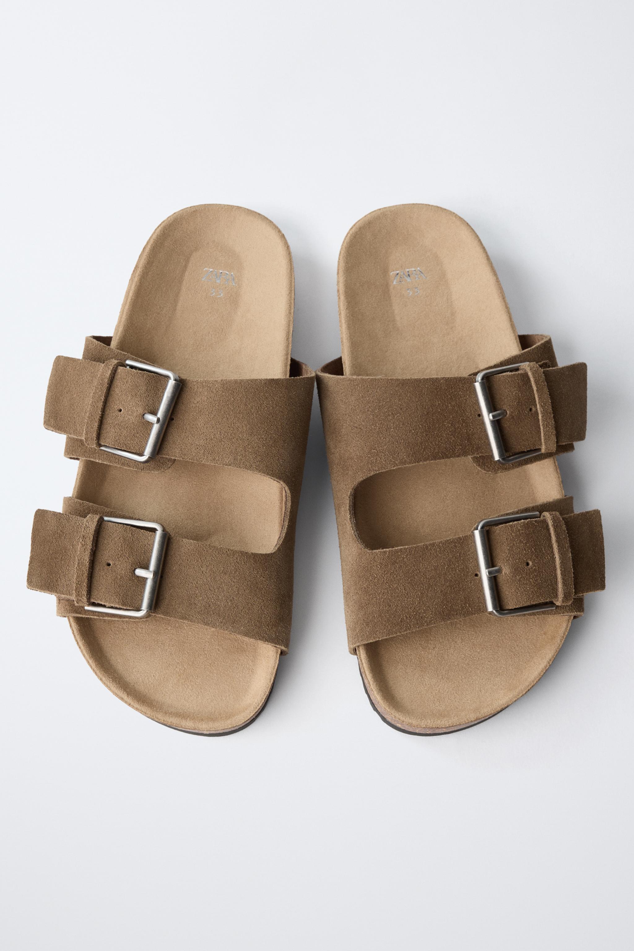 SANDALES EN CUIR