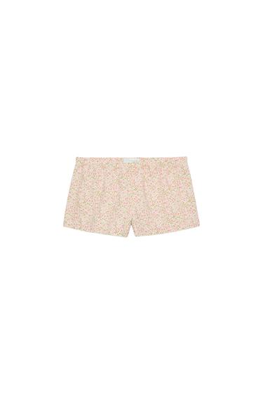 SHORTS MIT BLUMENMUSTER - Rosa von Zara