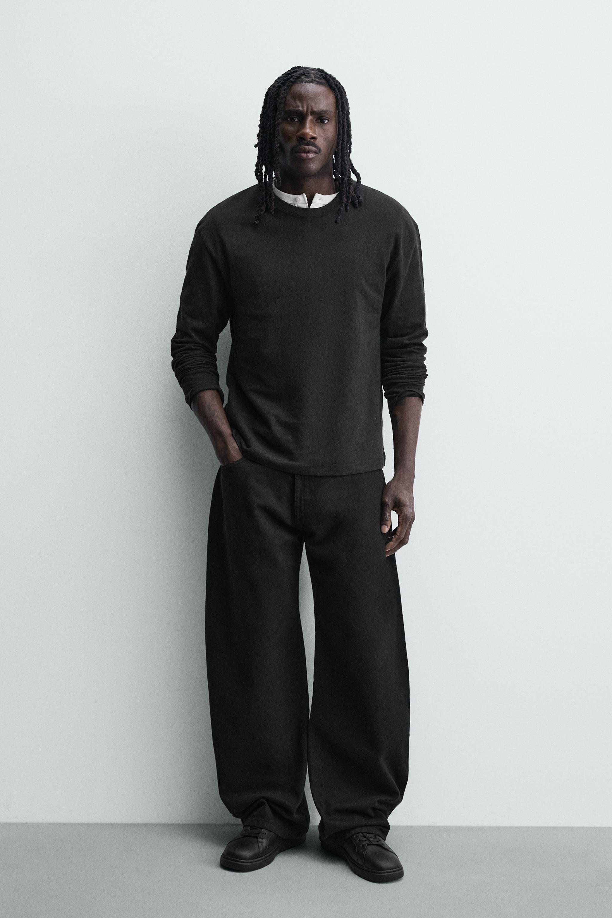 Мужские кроссовки Zara MONOCHROME CHUNKY SNEAKERS — фото 2
