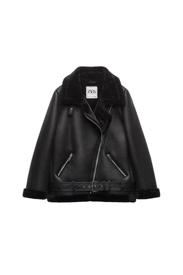 ZW COLLECTION DOUBLE-FACED BIKER JACKET