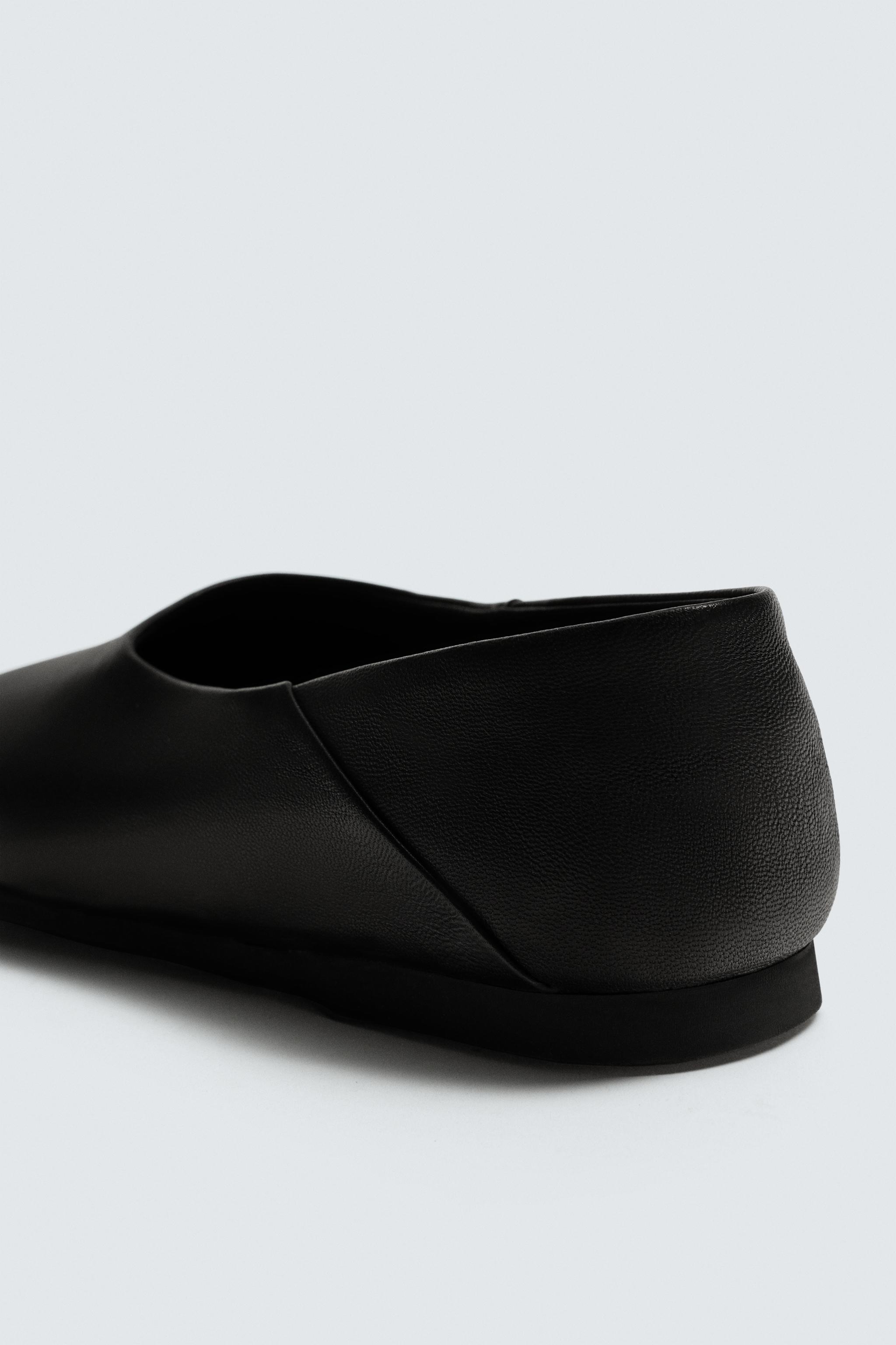 AARON LEVINE X ZARA VIBRAM® SOLE LEATHER LOAFERS - Black | ZARA
