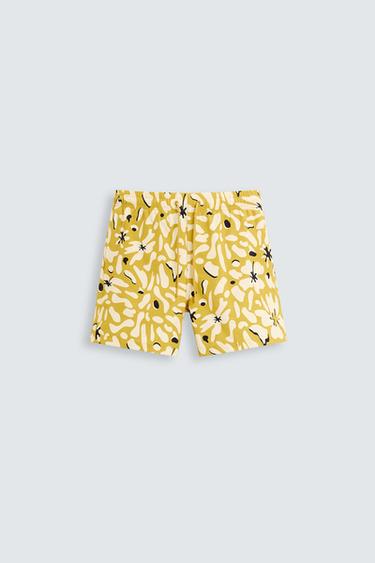 BAÑADOR MEDIO ESTAMPADO FLORAL - Aceite de Zara