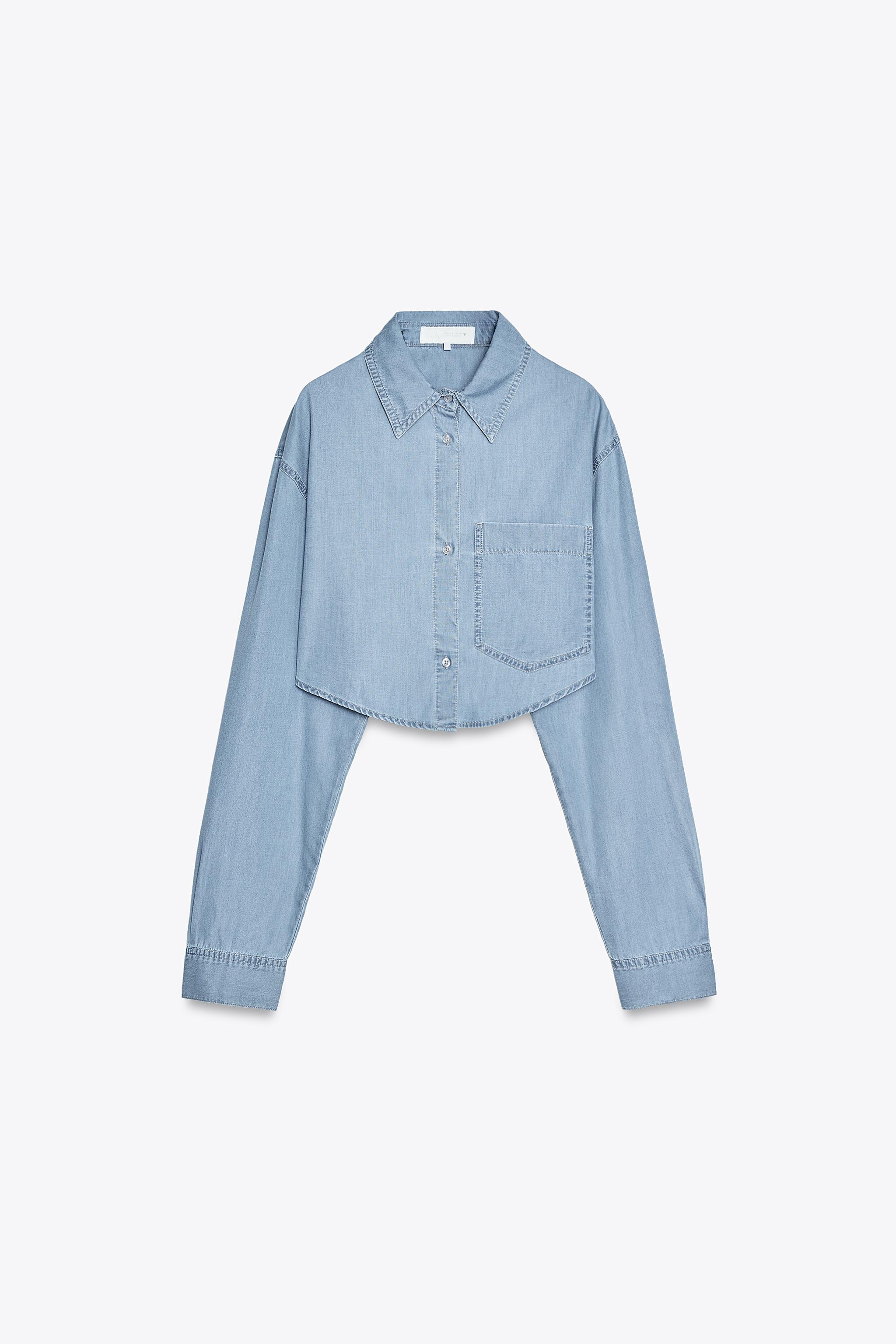 SHORT SLEEVE T-SHIRT - Navy blue | ZARA United States